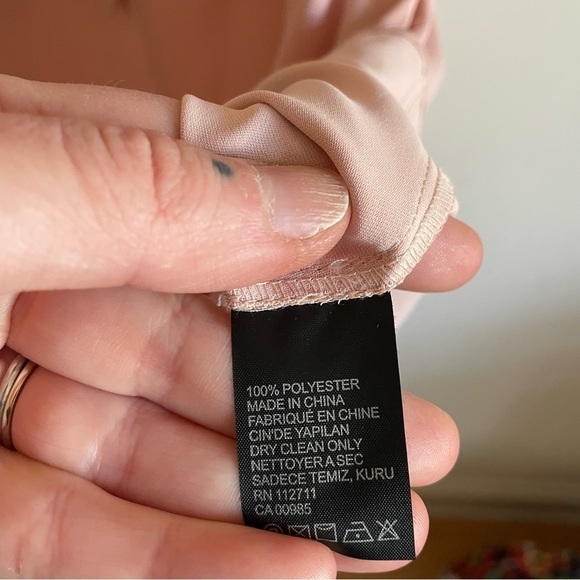 JAY GODFREY Pink Mini Dress Ruffle and Bow Details Off the Shoulder NWT - Picture 15 of 16